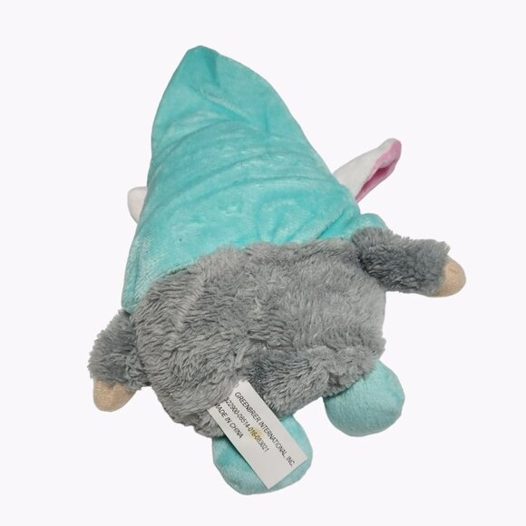 Greenbrier Easter Bunny Gnome 7 inch Blue Spring Plush Stuffed Animal Toy - Picture 2 of 4
